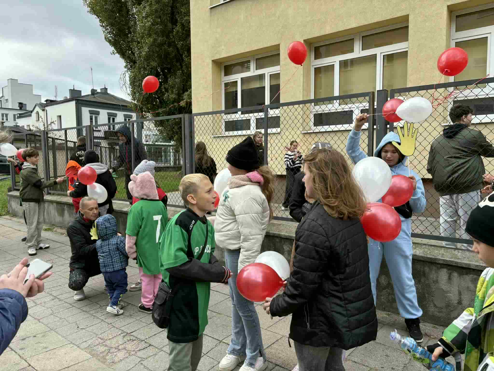 Szkolna Strefa Kibica SP 3 podczas 12 Półmaratonu Włocławek