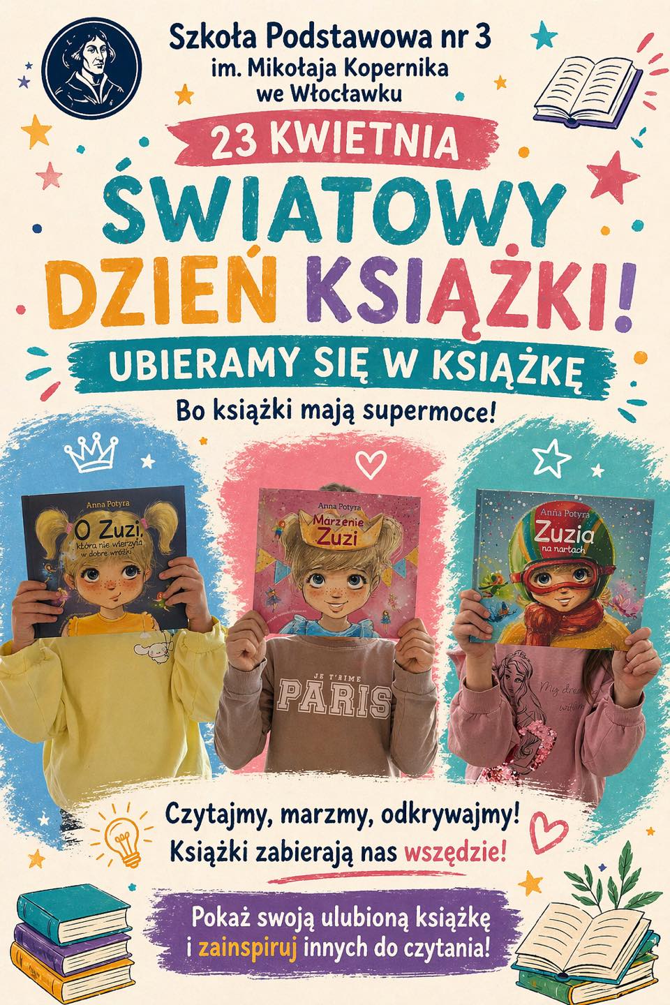 Światowy Dzień Książki -Ubierz się w książkę