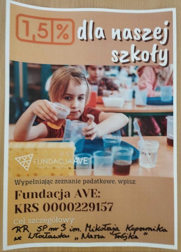 1,5% dla Naszej Szkoły!