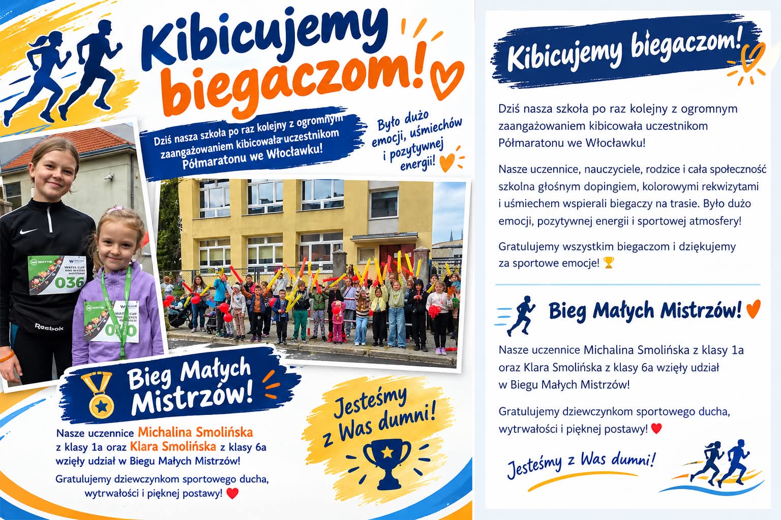 Kibicujemy biegaczom i wspieramy sportowe emocje!